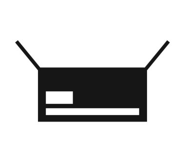 karton kutu simge vektör çizim