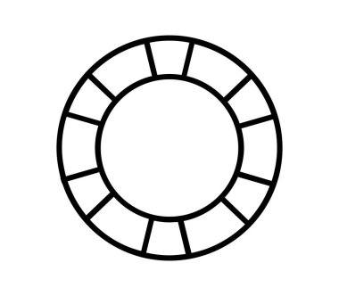 yaşam şamandırası beyaz arkaplanda vektör ile gösterilmiştir