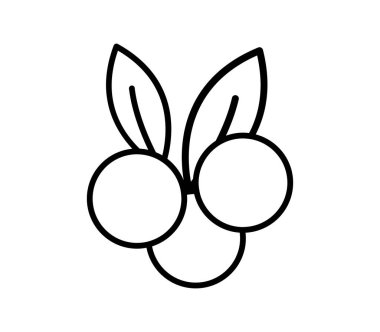 Beyaz arkaplanda dut simgesi