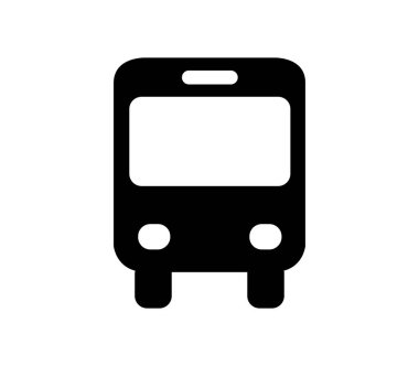 Beyaz arkaplan üzerinde vektör ile resimlenmiş şehir yolu simgesi