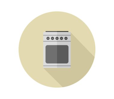 fırın ikonu vektör illüstrasyonu