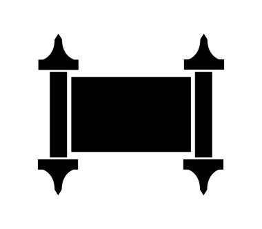 Beyaz arkaplanda vektör ile gösterilmiş el yazması simgesi