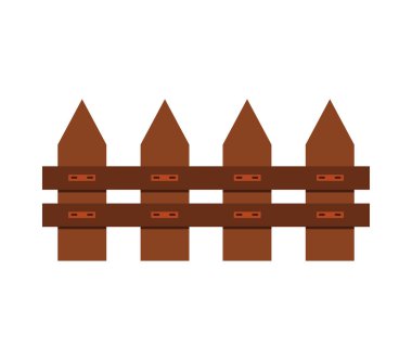 Beyaz arkaplanda çit simgesi