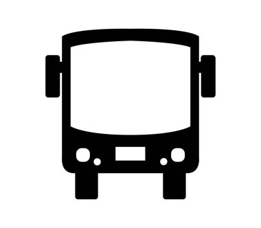 Beyaz arkaplan üzerinde vektör ile resimlenmiş şehir yolu simgesi