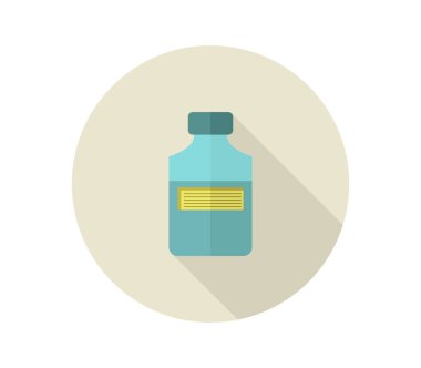 Beyaz arkaplanda şurup simgesi