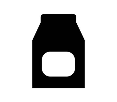 Beyaz arkaplanda şişe düz simgesi, vektör illüstrasyonu 