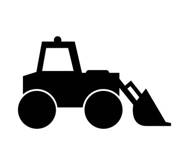 Kazı simgesi beyaz arkaplanda vektör ile gösterilmiştir