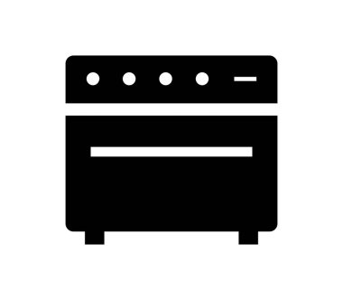 Beyaz arkaplanda gitar yükseltici simgesi