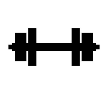 Beyaz arkaplanda ağırlık simgesi