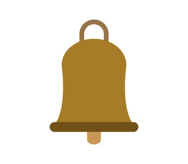 Beyaz arkaplanda çan simgesi