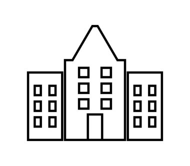 Beyaz arkaplanda kütüphane logosu