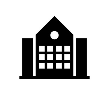 Beyaz arkaplanda kütüphane logosu