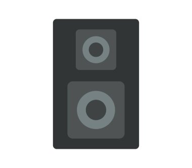 Beyaz arkaplanda woofer simgesi