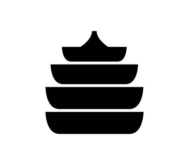 Beyaz arkaplanda fıskiye simgesi