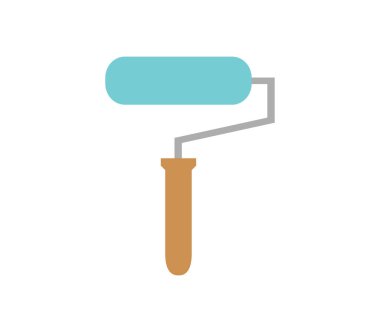 Beyaz arkaplanda paten simgesi