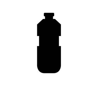 Arka planda ikon su şişesi