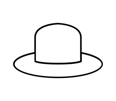 hat icon in vector on white background