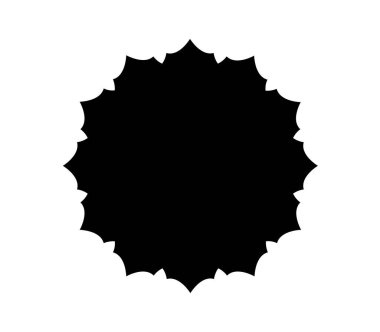 Beyaz arkaplanda vektör olarak gösterilen güneş simgesi