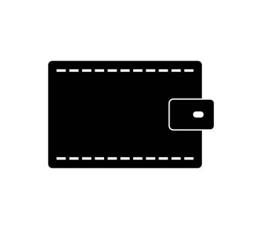 Beyaz arkaplanda cüzdan simgesi