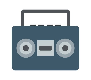 beyaz arkaplanda stereo simgesi