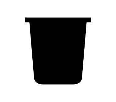 beyaz arkaplanda puding simgesi