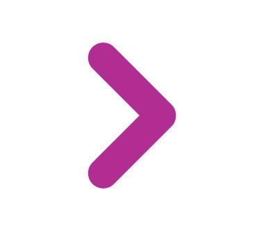 Beyaz arkaplanda ok simgesi