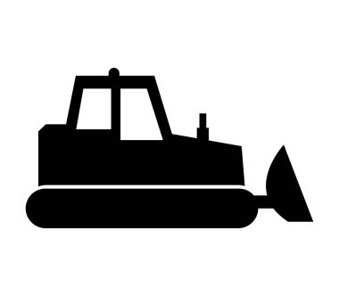 Kazı simgesi beyaz arkaplanda vektör ile gösterilmiştir