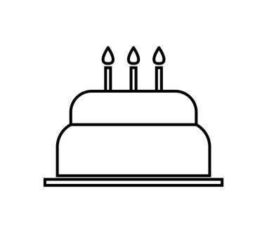 pasta simgesi beyaz arka plan üzerinde