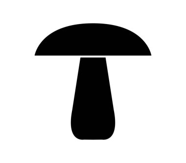 Beyaz arkaplanda mantar simgesi