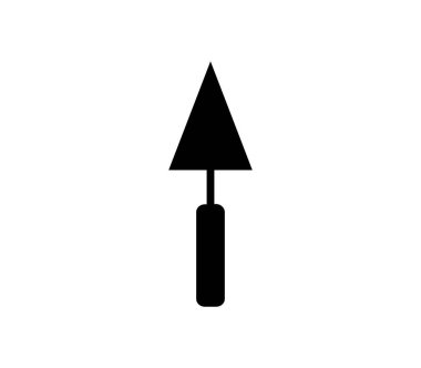 Beyaz arkaplanda vektör ile gösterilen mala simgesi