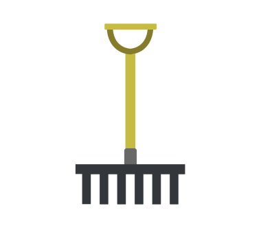 Beyaz arkaplanda tırmık simgesi