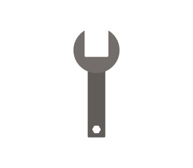wrench icon on a white background