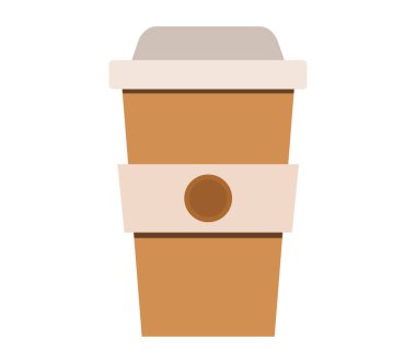 Beyaz arkaplanda kahve fincanı simgesi