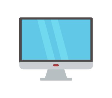 Beyaz arkaplanda bilgisayar izleme simgesi