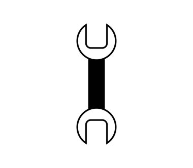 wrench icon on a white background