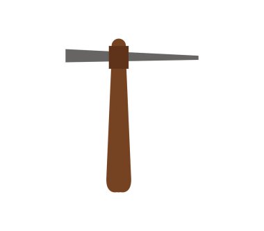 Beyaz arkaplanda kazma simgesi