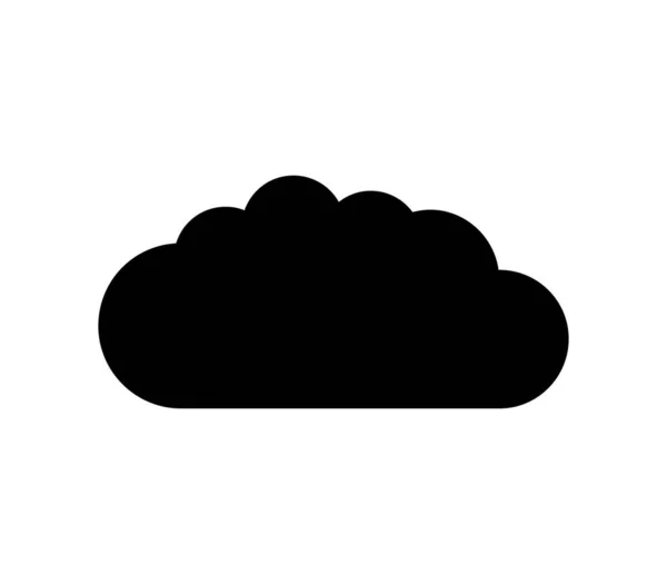 Cloud Icon Illustrated Vector White Background — Stock Vector