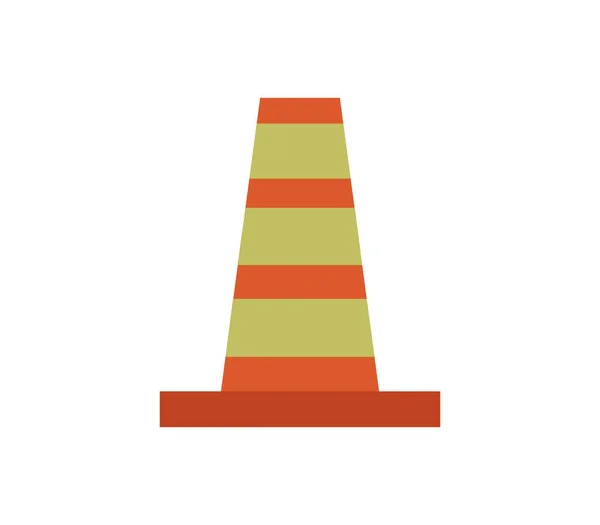 Traffic Cone Icon White Background — Stock Vector