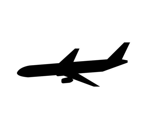 Plane Icon Illustrated Vector White Background — Stock Vector