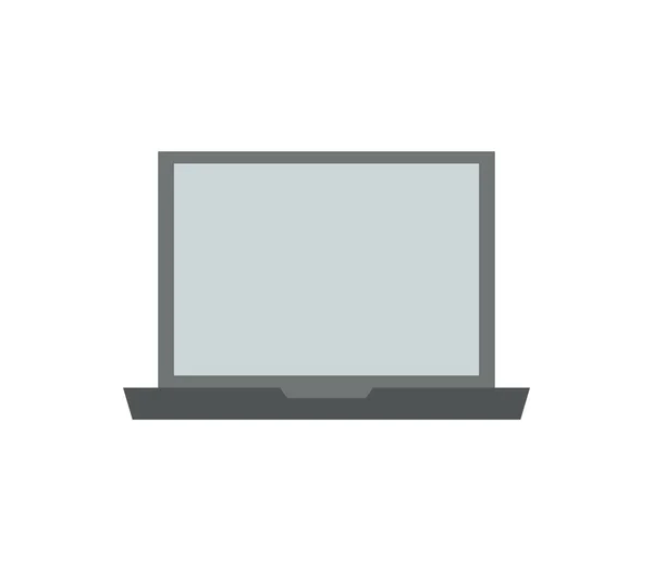 Pictogram Van Laptop Witte Achtergrond — Stockvector