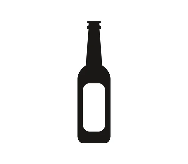 Symbolflasche Bier — Stockvektor