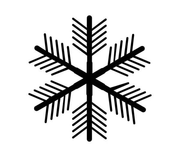 Copo Nieve Icono Ilustrado Vector Sobre Fondo Blanco — Vector de stock
