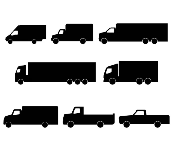 Camionnette Sur Fond Blanc — Image vectorielle