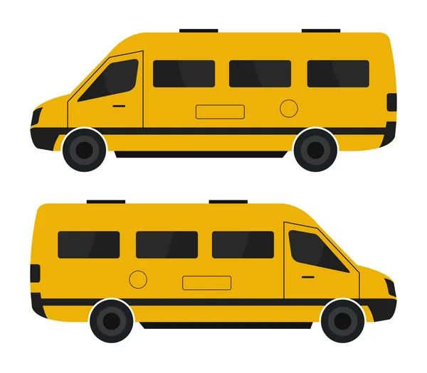 Bus Scolaire Sur Fond Blanc — Image vectorielle