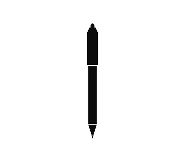 Pen Icon White Background — Stock Vector