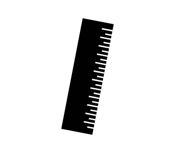 Lineal Symbol Auf Weißem Hintergrund — Stockvektor