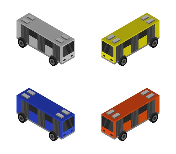 Autobus Ilustrace Bílém Pozadí — Stockový vektor