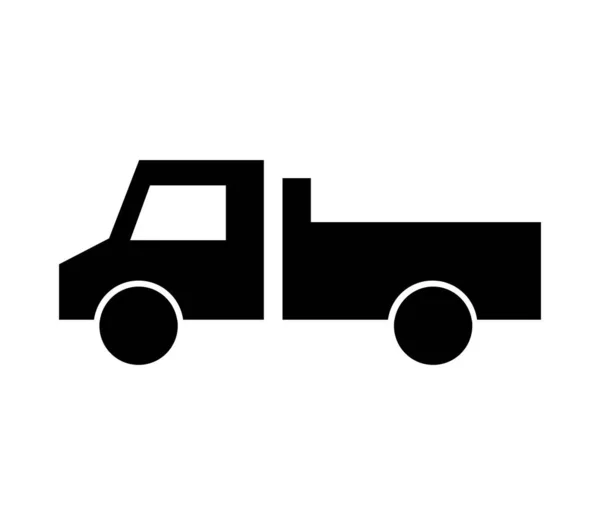 Truck Icon Illustrated Vector White Background — Stock Vector