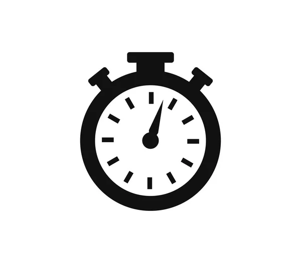 Stopwatch Icoon Een Witte Achtergrond — Stockvector