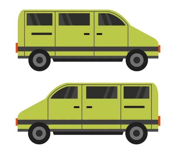 Buss Illustration Vit Bakgrund — Stock vektor